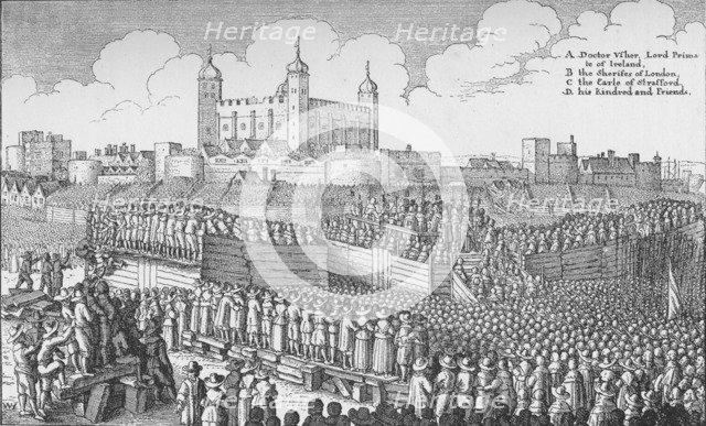 The execution of the Earl of Strafford on Tower Hill, London, 12 May 1641 (1903). Artist: Unknown.