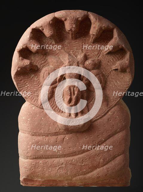 A Nagaraja or Balarama (?) Sheltered by a Serpent, 2nd-3rd century. Creator: Unknown.