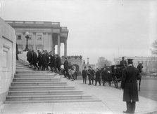 Admiral George Dewey, U.S.N. - Taking Coffin Into Capitol, 1917. Creator: Harris & Ewing.