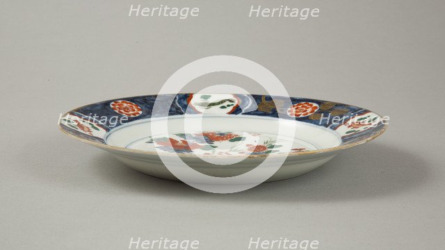 European copy of Chinese Imari plate, 20th century. Artist: Unknown.