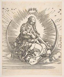 The Madonna on the Crescent, Frontispiece to The Life of the Virgin, ca. 1511. Creator: Albrecht Durer.