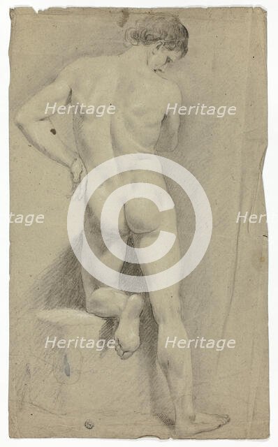 Standing Nude from the Back, n.d. Creator: John Downman.