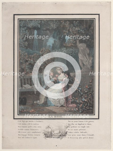 The Rose, 1788. Creator: Philibert Louis Debucourt.