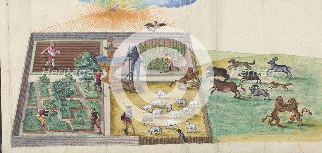 The breaking of the wild Lutheran beasts into the vineyard of the Lord. From Thesaurus picturarum,