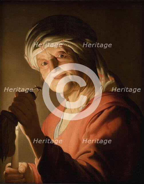 An Old Woman, 1623. Creator: Gerrit van Honthorst.