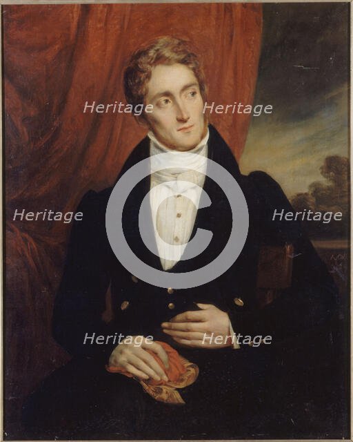 Portrait de Jean-Georges Farcy (1800-1830), littérateur, 1829. Creator: Alexandre-Marie Colin.