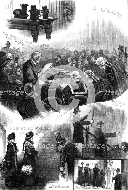 Election of Representative Peers for Scotland, at Holyrood Palace, Edinburgh, 1880. Creator: W. I. P..