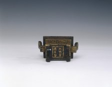 Damascened iron incense burner, Ming dynasty, Xuande period, Tibet, 1426-1435. Artist: Unknown