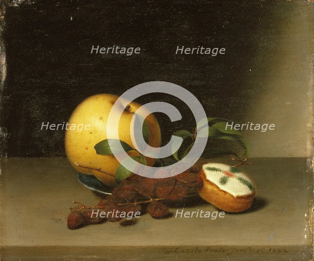 Still Life with Cake, 1822. Artist: Peale, Raphaelle (1774-1825)
