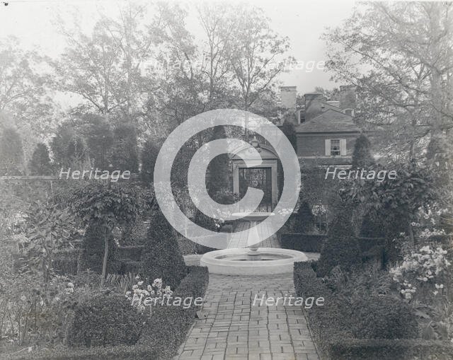 "The Causeway," James Parmelee house, 3100 Macomb Street, Washington, D.C., 1919. Creator: Frances Benjamin Johnston.