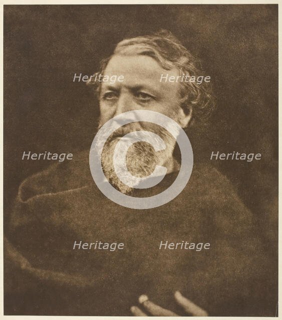 Robert Browning, 1865, printed 1875. Creator: Julia Margaret Cameron.