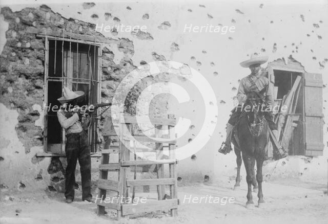 Juarez, Adobe house riddled, between c1910 and c1915. Creator: Bain News Service.
