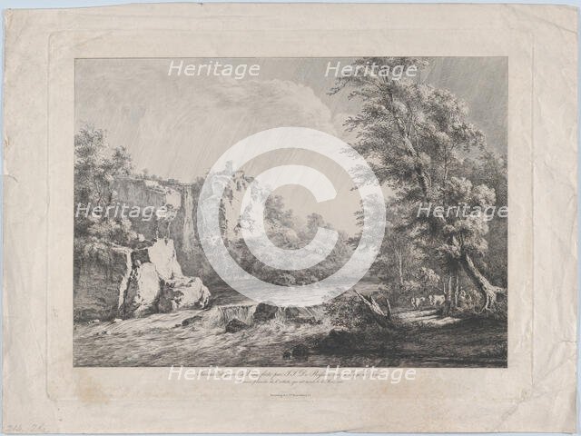 Birch Tree Uprooted by a Storm, 1809. Creator: Jean-Jacques de Boissieu.