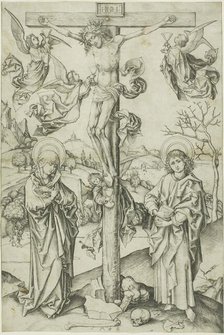 The Crucifixion with Four Angels, n.d. Creator: Martin Schongauer.