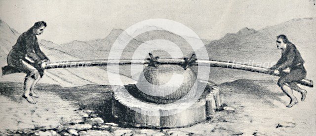 'Trapiche or Mill Used at the Lavaderos or Gold Washings', c1826, (1911). Artist: Unknown.