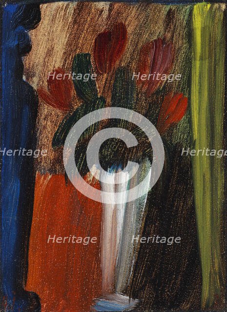 Still Life (Flowers In White Vase), 1936. Creator: Javlensky, Alexei, von (1864-1941).