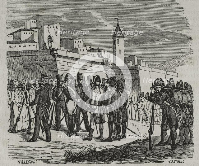 Surrender of the Spanish garrison of the Fort de Bellegarde on 17 September 1794 (1851). Creator: Unknown.