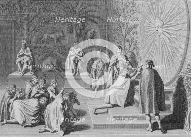 'L'Yncas consacre son Vaze au Soleil', c1723.