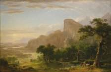 Landscape—Scene from "Thanatopsis", 1850. Creator: Asher Brown Durand.