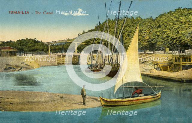 'Ismailia - The Canal', c1918-c1939. Creator: Unknown.