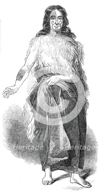 Bay of Islands chief, 1845. Creator: Unknown.