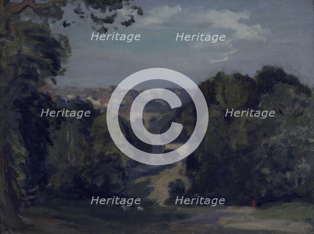 Two bridges, Knaresborough, 1900. Creator: Philip Wilson Steer.