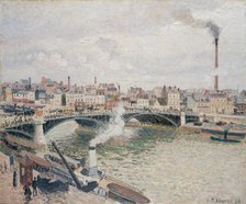 Morning, An Overcast Day, Rouen, 1896. Creator: Camille Pissarro.
