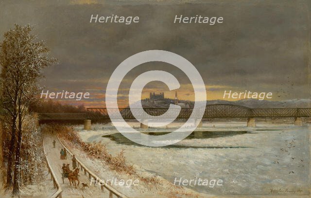 View of Bratislava, 1891. Creator: Eduard Majsch.