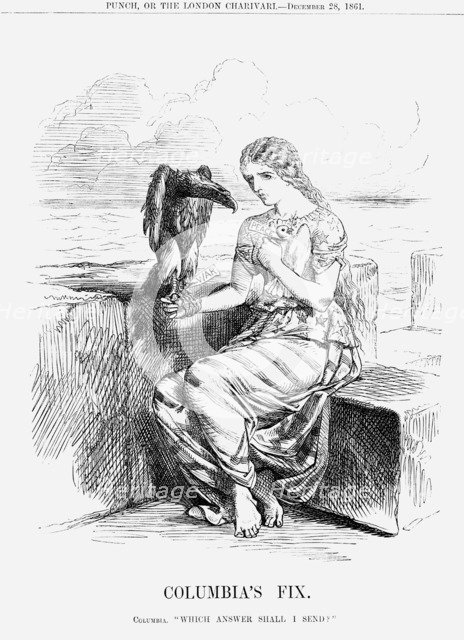'Columbia's Fix', 1861. Artist: Unknown