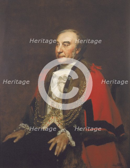 Alderman William Lawrence, Sherif, c1849. Artist: Alfred Edward Emslie