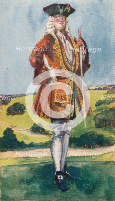 'A Man of the Time of George I', 1907. Artist: Dion Clayton Calthrop.