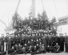 U.S.S. Maine, ship's company, 1896. Creator: William H. Jackson.