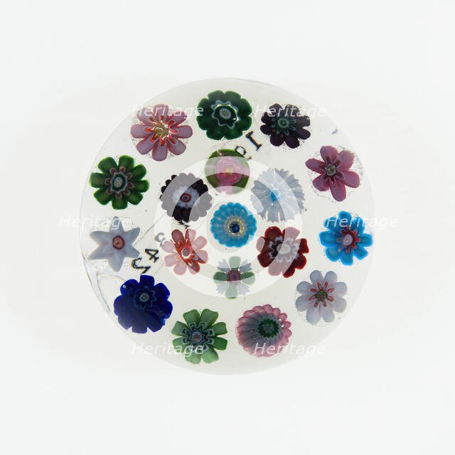 Paperweight, France, c. 1845/60. Creator: Clichy Glassworks.