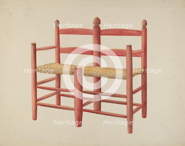 Wagon Seat, c. 1940. Creator: Manford Shattuck.