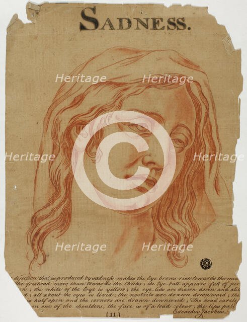 Sadness, after 1698. Creator: Eduardus Jacobus.