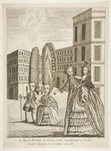 Le Roy et la Reine des Nabots arrivés nouvellement à Londre. Grands amateurs de la..., 18th century. Creator: Unknown.