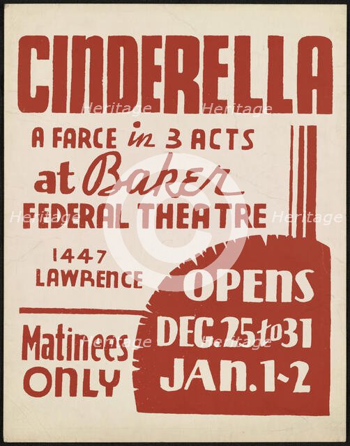 Cinderella, Denver, 1936. Creator: Unknown.