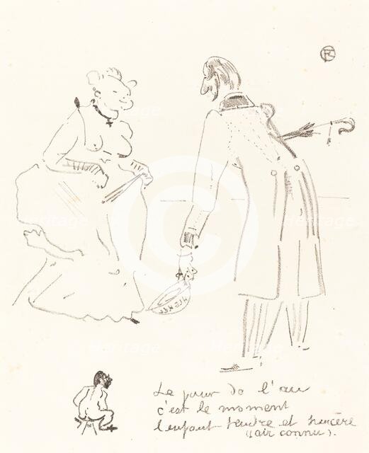 New Year's Greeting (Le compliment du jour de l'an), 1897. Creator: Henri de Toulouse-Lautrec.