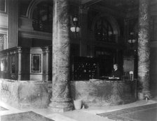 The new Willard Hotel, Washington, D.C. - registration counter, between 1890 and 1950. Creator: Frances Benjamin Johnston.