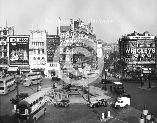 Piccadilly Circus, London, 1960.  Creator: Arthur Charles Kirby Ware.