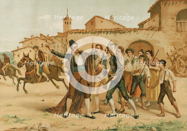 "The Mayor of Móstoles declares the Homeland in danger", 1892.  Creator: Unknown.