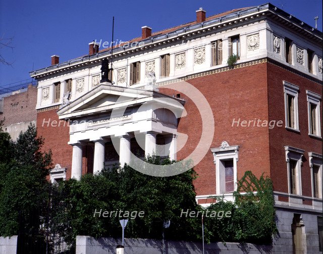 Exterior view of the Royal Spanish Academy of the Language in Madrid.
