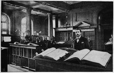 Public search room at the Probate Registry, Somerset House, London, c1901 (1901). Artist: Unknown.
