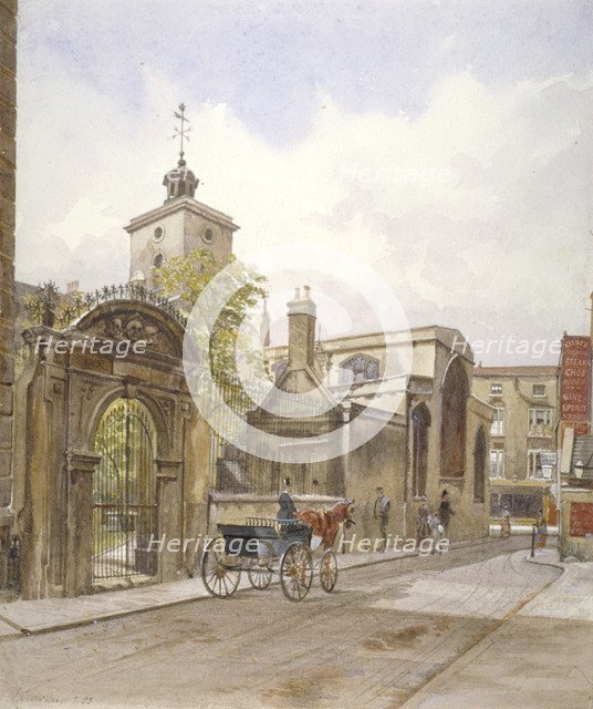 Church of St Olave, Hart Street, City of London, 1883. Artist: John Crowther