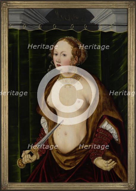 Lucretia Committing Suicide, after 1525. Creator: Lucas Cranach the Elder.