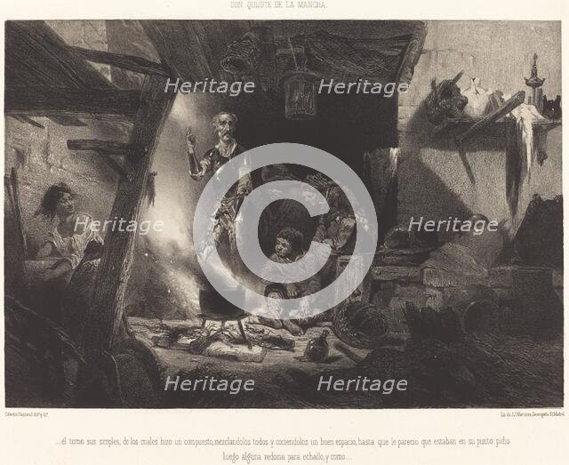 ...il tomo sus simples..., c. 1855. Creator: Célestin Nanteuil.