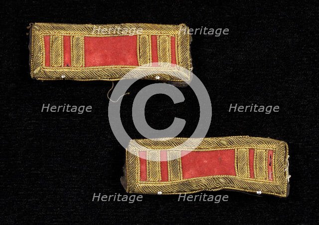 Military epaulets, American, 1864. Creator: Unknown.