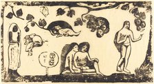 Women, Animals and Foliage (Femmes, animaux et feuillages), in or after 1895. Creator: Paul Gauguin.