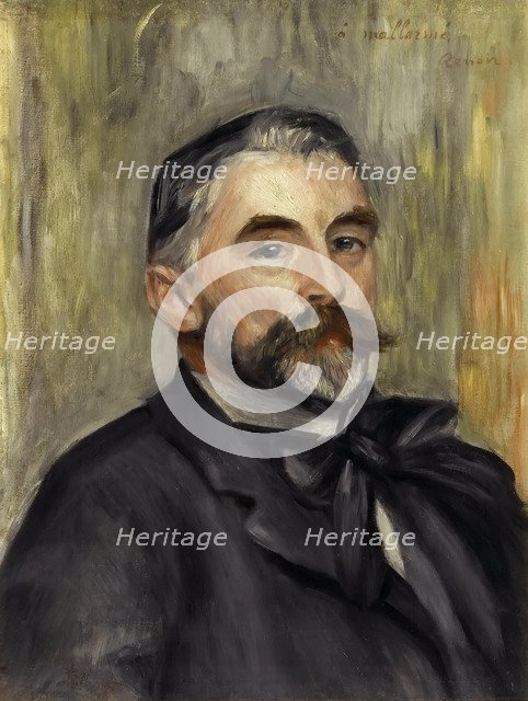Portrait of Stéphane Mallarmé (1842-1898). Artist: Renoir, Pierre Auguste (1841-1919)