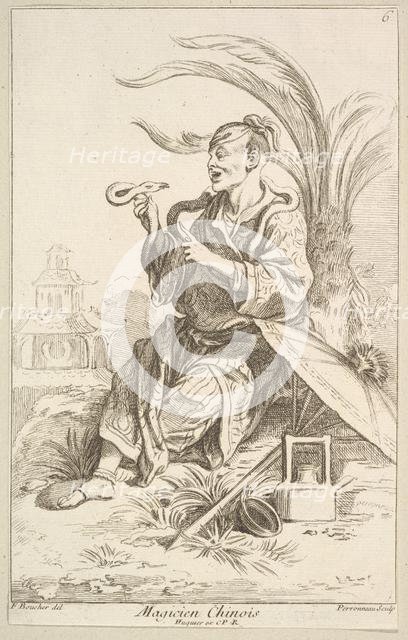 Chinese Magician, 1738-45. Creator: Jean-Baptiste Perronneau.